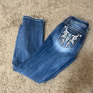 Low rise boot cut